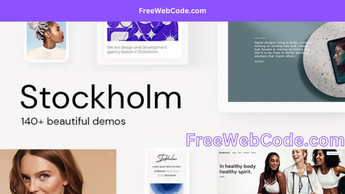 Stockholm WordPress Theme - FreeWebCode.com