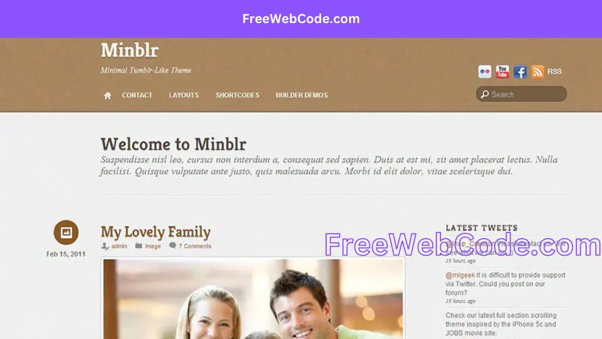Themify Minblr WordPress Theme Free Download