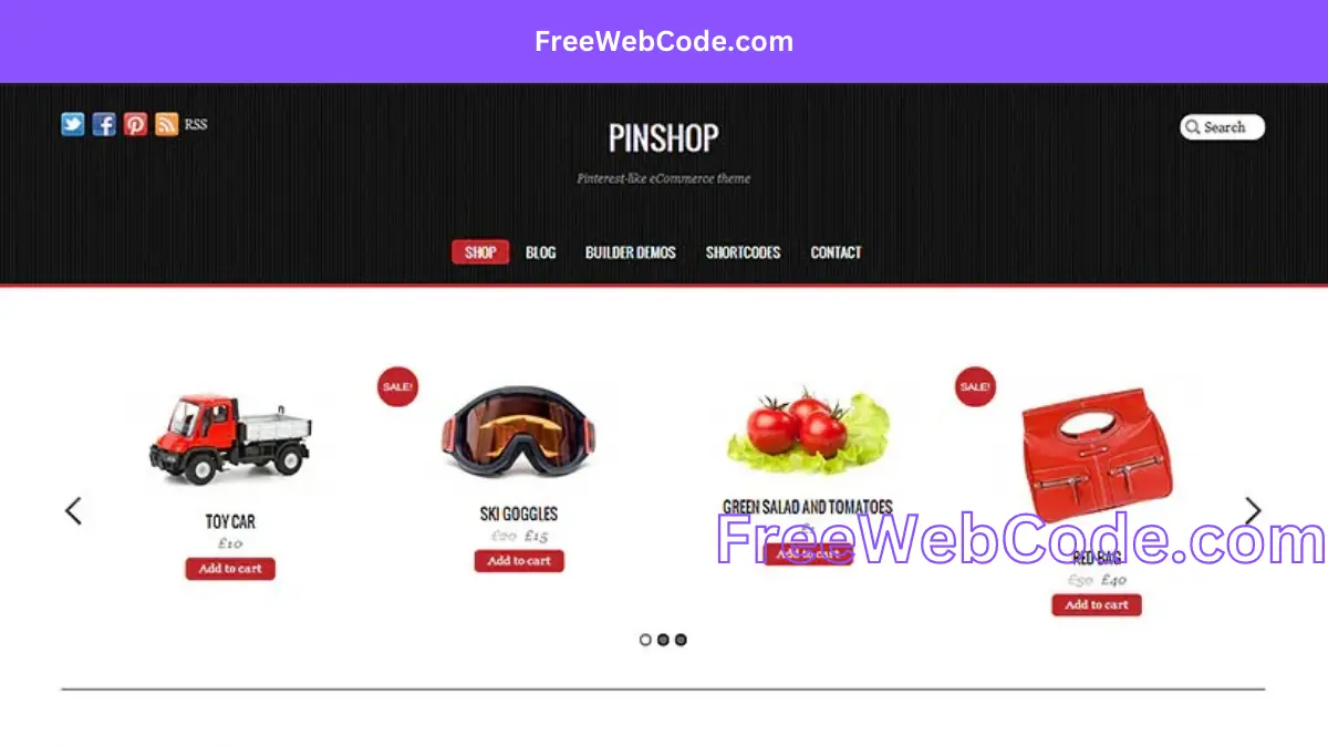 Themify PinShop WordPress Theme - FreeWebCode.com